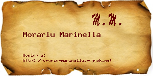 Morariu Marinella névjegykártya